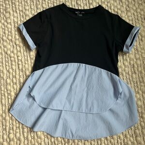 Bloomingdales AQUA top - size small. Like new